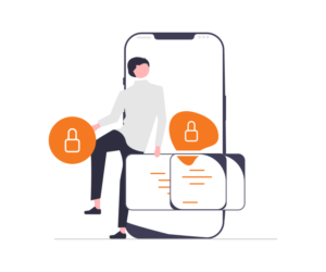 mobile encryption illustration